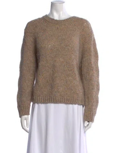 Pre-owned Closed Patterned Crew Neck Sweater In Neutral