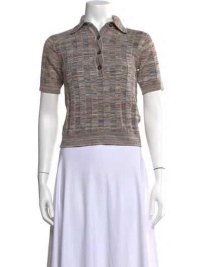Pre-owned Closed Patterned Sweater In Multicolor
