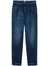 Closed Pedal Mid-rise Cropped Jeans In Blue