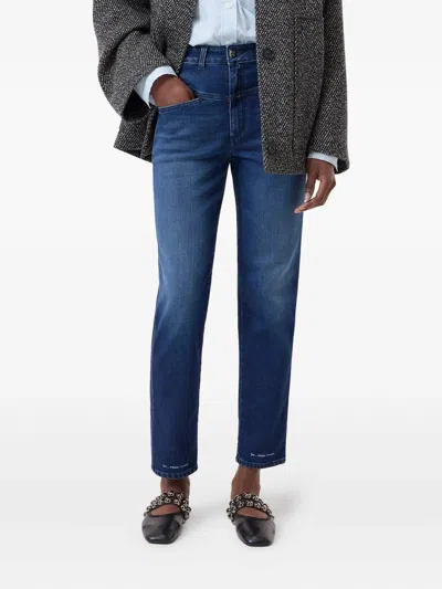 Closed Pedal Pusher Relaxed Jeans In Dark Blue