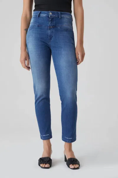 Closed Pedal Pusher Relaxed Jeans In Mid Blue