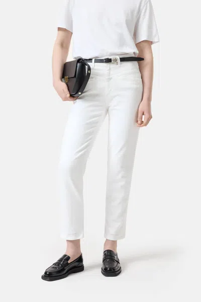 Closed Pedal Pusher Relaxed Jeans In Oyster In White