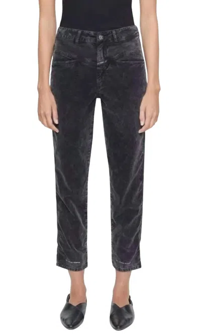 Closed Pedal Pusher Velvet Jean In Washed Black