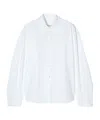 CLOSED PLEATED-SLEEVE SHIRT