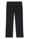 Closed Pleated Tailored Trousers In Blue