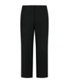 Closed Pleated Zipper Casual Pants In Black