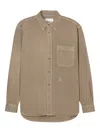 Closed Formal Army Shirt Rock Beige In Brown
