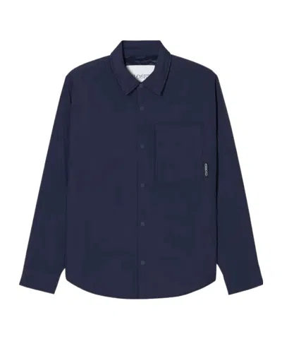 Closed Pocket-patch Shirt Jacket In White