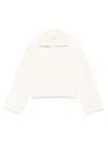 Closed Open Polo Sweatshirt In Dune Beige In Nude