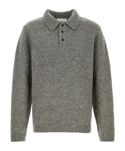 Closed Polo Knit Sweater In Gray
