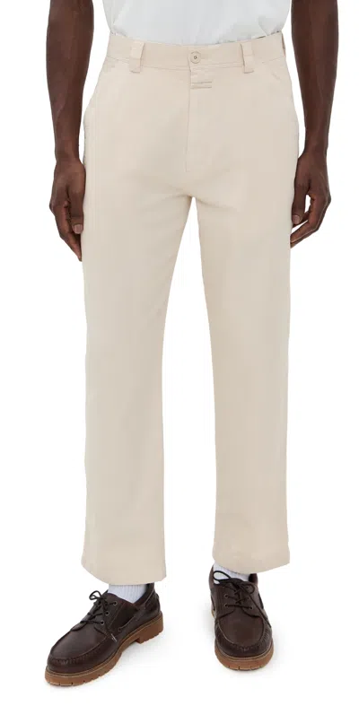 Closed Portland Tapered Pants Lime Beige In Brown