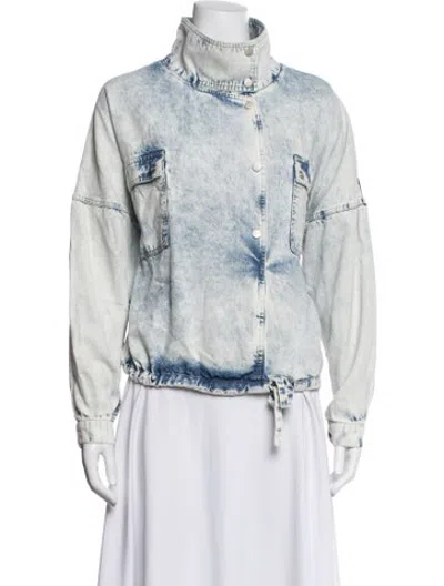 Pre-owned Closed Printed Denim Jacket In Blue