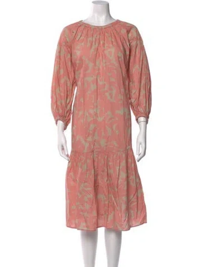 Pre-owned Closed Printed Midi Length Dress In Neutral