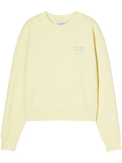 Closed Printed Sweatshirt In Yellow