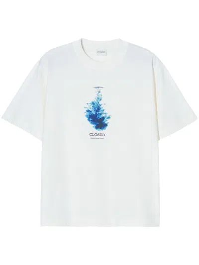 Closed Printed T-shirt In White