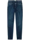 Closed Pusher Mid-rise Skinny Jeans In Blue