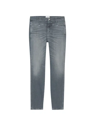 Closed Pusher Skinny Jeans In Gray