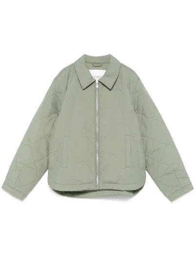 Closed Quilted Jacket In Green