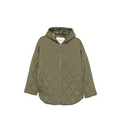 Closed Quilted Recycled Nylon Quilted Jacket In Green