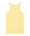 Closed Yellow Striped Organic Cotton Tank Top