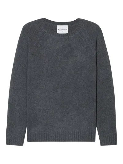 Closed Raglan Crew-neck Sweater In Gray