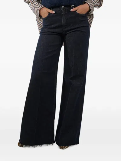 Closed Raw-cut Wide-leg Jeans In Blue
