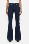 Closed Rawlin Comfort Stretch Flared Jeans In Dark Blue In Blue
