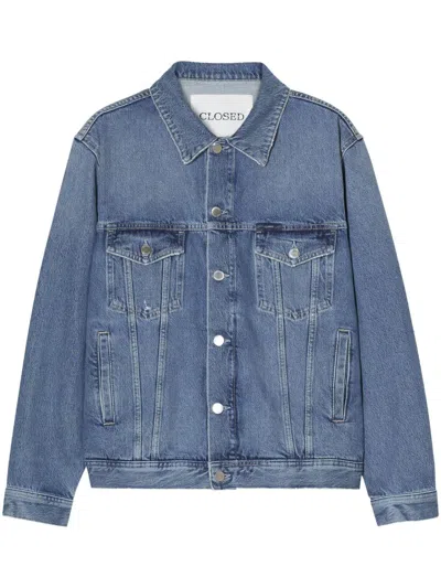 Closed Regenerative Cotton Denim Jacket In Blau