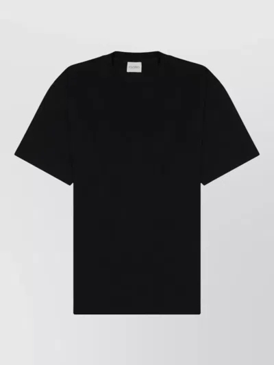 Closed Regular Fit Crew Neck Short Sleeve T Shirt In Black
