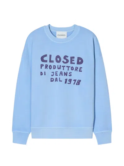 Closed Relaxed Crewneck In Blue