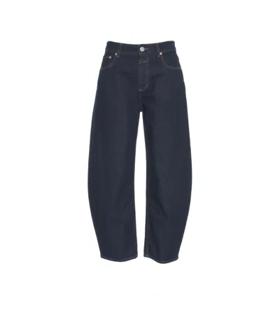 Closed Relaxed Fit High-waisted Jeans With Classic Five-pocket Design In Black