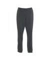 Closed Relaxed Fit Joggers With Adjustable Waist And Ribbed Cuffs In Gray
