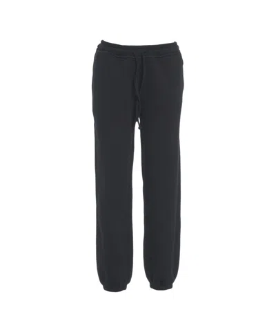 Closed Relaxed Fit Organic Cotton Joggers With Adjustable Waist And Ribbed Cuffs In Blue