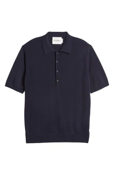 Closed Relaxed Polo In Dark Night