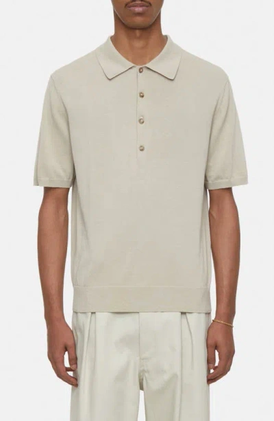 Closed Relaxed Polo In Washed Shore