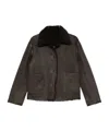 Closed Single-breasted Long Sleeve Casual Jacket In Brown