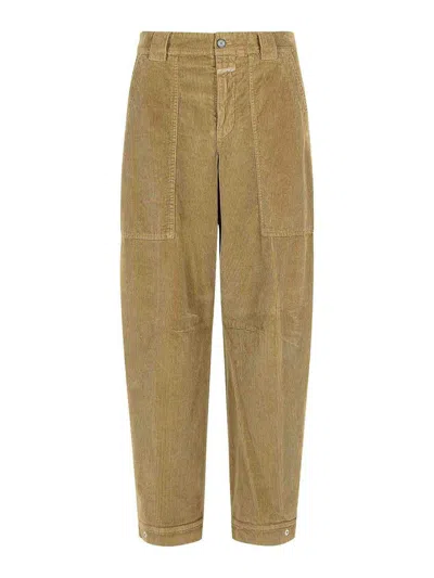 CLOSED RHANNON ARGILA BEIGE COTTON PANTS