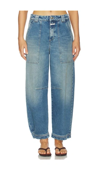Closed Rhannon Barrel Jeans In Blue