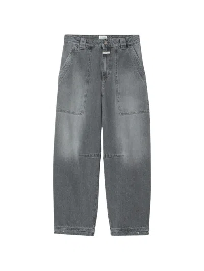 Closed Rhannon Barrel-leg Jeans In Gray