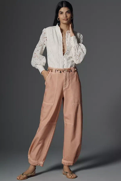 Closed Rhannon High-rise Tapered Leg Jeans In Pink