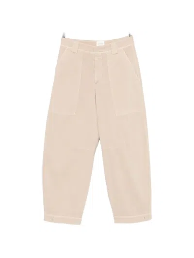 Closed Rhannon Patch-pocket Tapered Trousers In Neutral