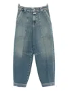 Closed Rhannon Utility-pocket Barrel Jeans In Blue