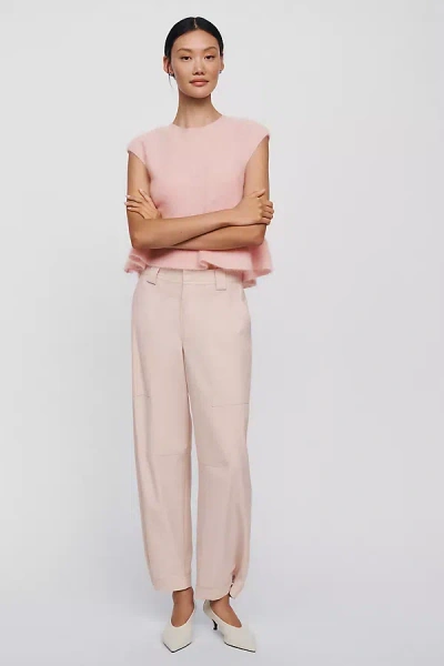 Closed Rhannon Wool Blend Barrel Pants In Pink