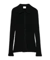 CLOSED RIBBED-KNIT CARDIGAN