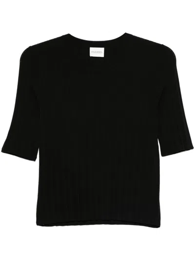 Closed Ribbed T-shirt In Black