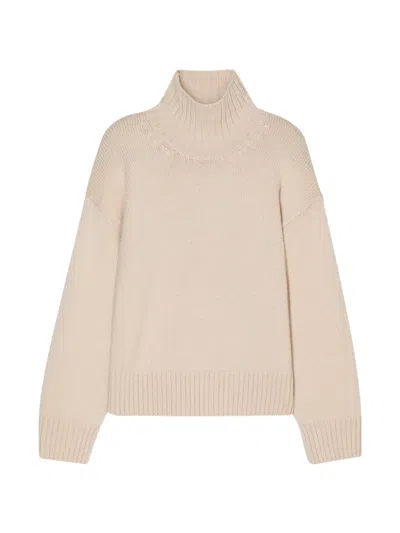 Closed Ribbed-knit Turtleneck Sweater In Pink