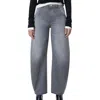 Closed Ridge-x Barrel Leg Jeans In Mid Grey In Gray