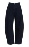 Closed Ridge-x Rigid High-rise Horseshoe Jeans In Dark Wash
