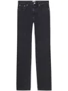 Closed Roan High-rise Straight-leg Jeans In Black