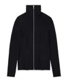 Closed Zip Cardigan Turtleneck Clothing In Black